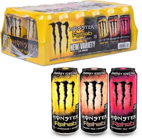Monster Energy Rehab Variety Pack (24 x 458 ml)