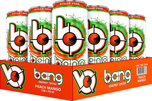 Bang Energy Peach Mango (12 x 250 ml)