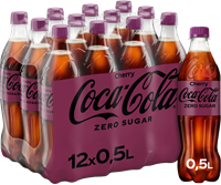 Coca Cola Zero Cherry (12 x 500 ml) fles