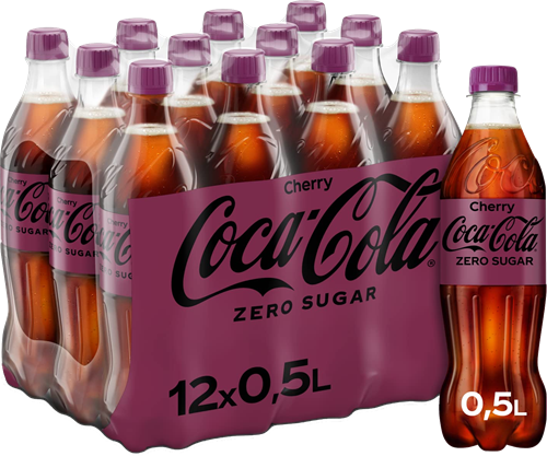 Coca Cola Zero Cherry (12 x 500 ml) fles