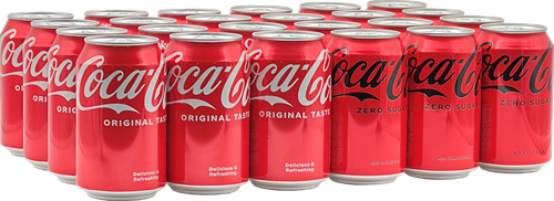 Mixtray Coca Cola en Cola Zero (12+12 stuks)