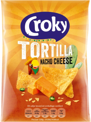 Croky Tortilla Nacho Cheese (20 x 40 gr)