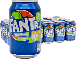 Fanta Lemon & Elderflower (24 x 330 ml)