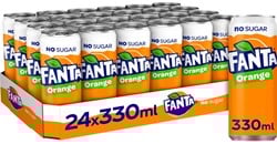 Fanta Orange No Sugar NL (24 x 330 ml)