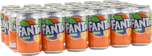 Fanta Orange No Sugar (24 x 330 ml)-3