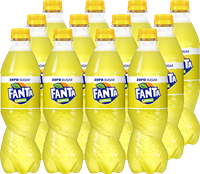 Fanta Lemon Zero Sugar (12 x 500 ml) fles