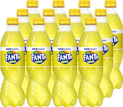 Fanta Lemon Zero Sugar (12 x 500 ml) fles