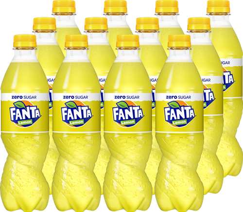 Fanta Lemon Zero Sugar (12 x 500 ml) fles