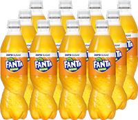 Fanta Orange Zero (12 x 500 ml) fles