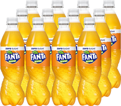 Fanta Orange Zero (12 x 500 ml) fles
