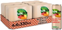 Fuze Tea Black Tea Peach Hibiscus (24 x 330 ml)