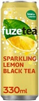Fuze Tea Black Tea Sparkling Lemon (24 x 330 ml)-2