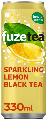 Fuze Tea Black Tea Sparkling Lemon (24 x 330 ml)-2