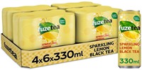 Fuze Tea Black Tea Sparkling Lemon (24 x 330 ml)