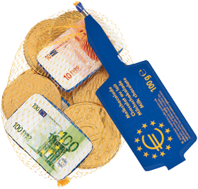 Hamlet Euromunten + Biljetten Melk netje (30 x 100 gr)