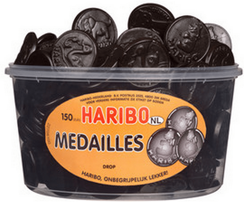 Haribo Drop Medailles (150 stuks)