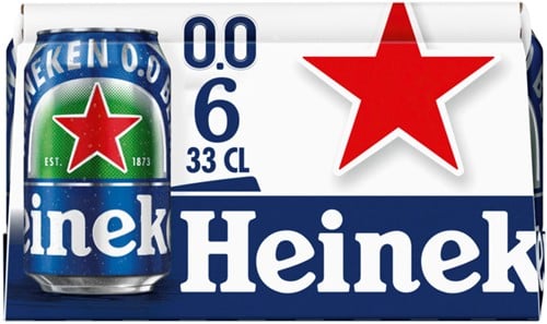 Heineken 0.0 Alcoholvrij (6 x 330 ml)
