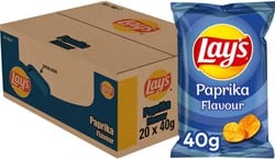 Lay's Chips Paprika zakje (20 x 40 gr)
