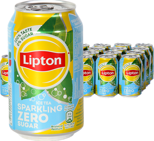 Lipton Ice Tea Sparkling Zero (24 X 330 Ml) | So! Da'S Fris!