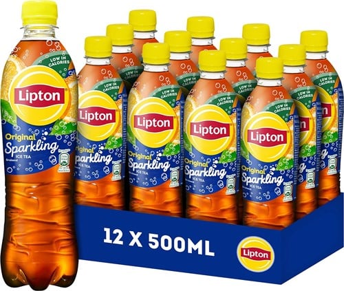 Lipton Ice Tea Sparkling (12 x 500 ml) fles