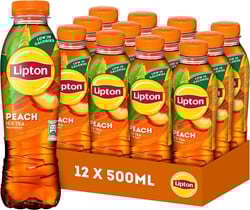 Lipton Ice Tea Peach (12 x 500 ml) fles