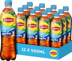 Lipton Ice Tea Sparkling Zero (12 x 500 ml) fles