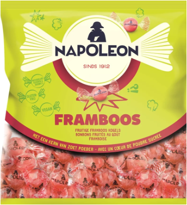 Napoleon Frambooskogels zak 1kg