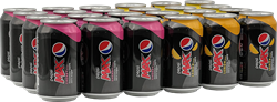Mixtray Pepsi Zero Lemon en Cherry (12+12 stuks)