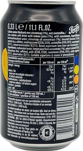 Pepsi Zero Sugar Lemon (24 x 330 ml)-3