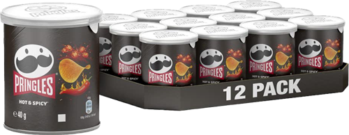 Pringles Hot & Spicy (12 x 40 gr)