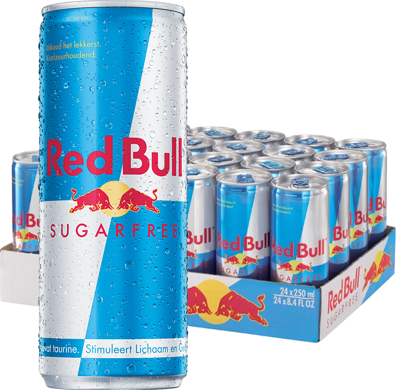 Red Bull Sugar Free (24 x 250 ml) So! Da's fris!