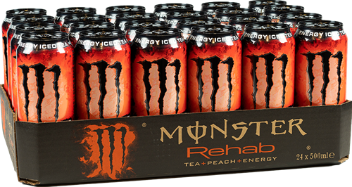 Monster Energy Rehab Peach Tea (24 x 500 ml)