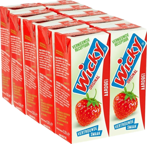 Wicky Aardbei (10 x 200 ml)